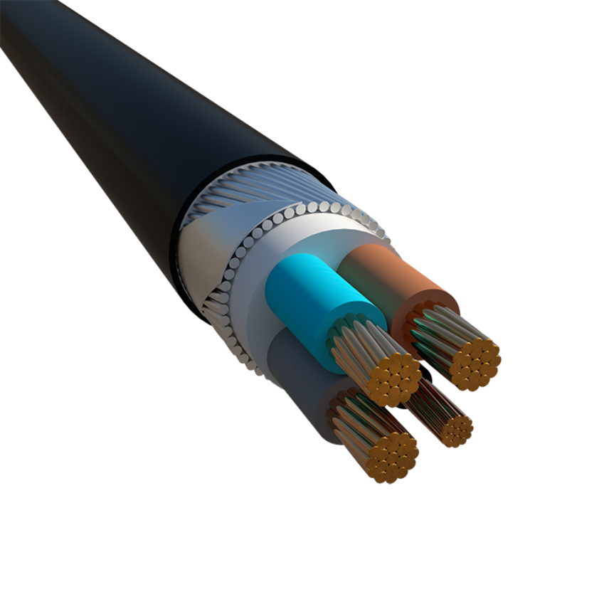 YVZ2V (TSE) / NYRY (IEC) Çok Damarlı PVC izoleli zırhlı kablolar